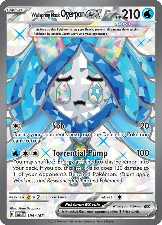 Wellspring Mask Ogerpon ex - 194/167 [SV06: Twilight Masquerade] 194/167