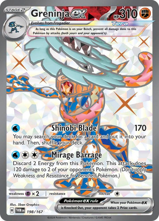 Greninja ex - 198/167 [SV06: Twilight Masquerade] 198/167