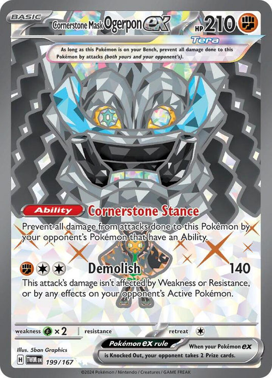 Cornerstone Mask Ogerpon ex - 199/167 [SV06: Twilight Masquerade] 199/167