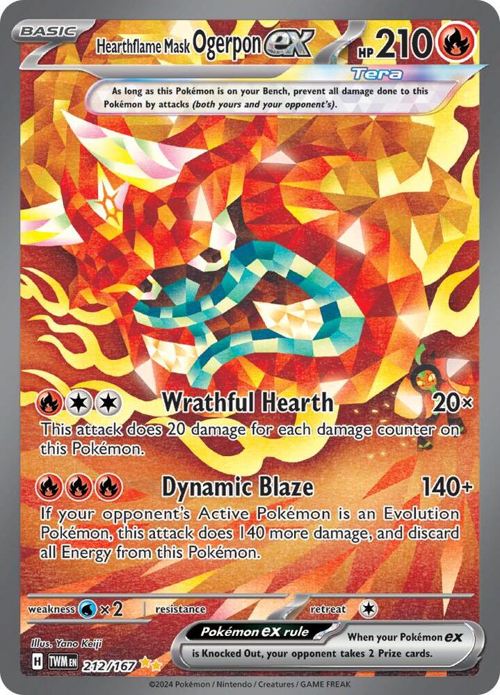 Hearthflame Mask Ogerpon ex - 212/167 [SV06: Twilight Masquerade] 212/167