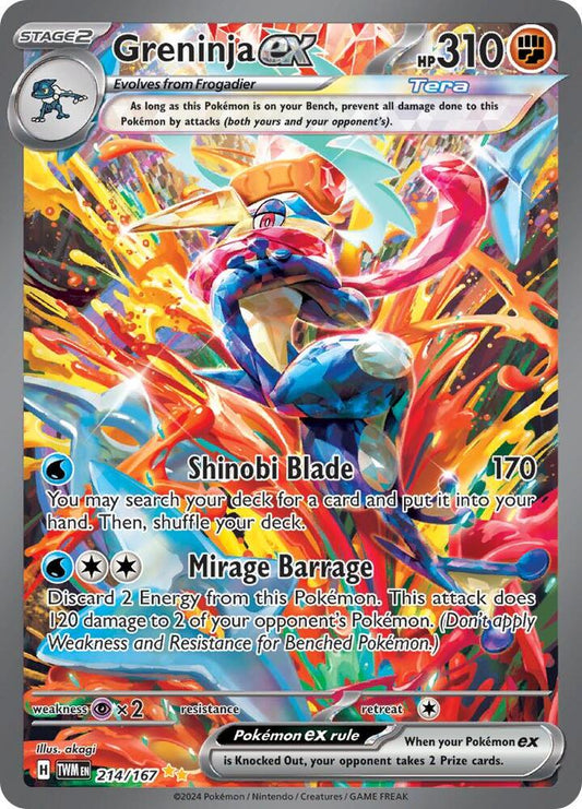 Greninja ex - 214/167 [SV06: Twilight Masquerade] 214/167