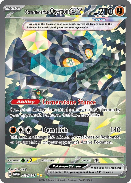 Cornerstone Mask Ogerpon ex - 215/167 [SV06: Twilight Masquerade] 215/167