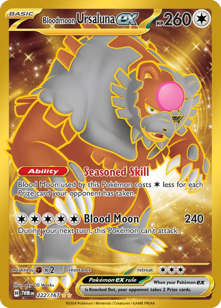 Bloodmoon Ursaluna ex - 222/167 [SV06: Twilight Masquerade] 222/167