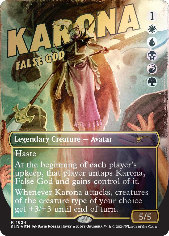 Karona, False God (Rainbow Foil) [Secret Lair Drop Series] 1624