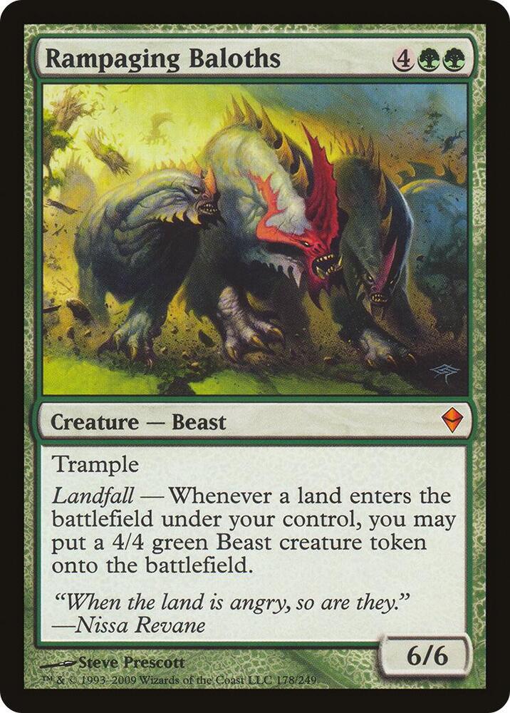 Rampaging Baloths (Zendikar) [Oversize Cards] 178