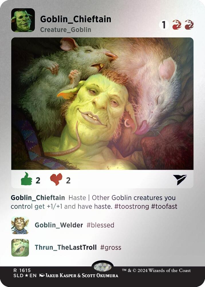 Goblin Chieftain (Rainbow Foil) [Secret Lair Drop Series] 1615