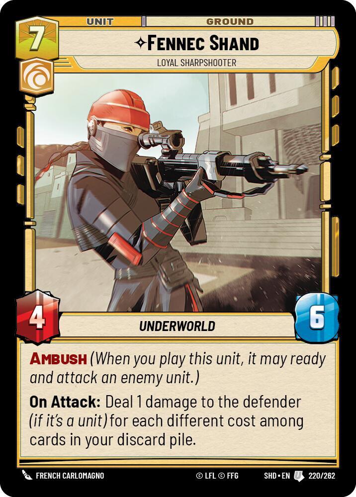Fennec Shand - Loyal Sharpshooter [Shadows of the Galaxy] 220/262