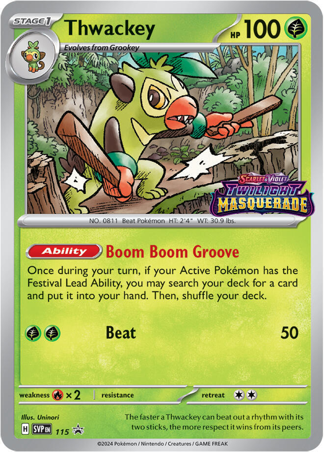 Thwackey - 115 [SV: Scarlet & Violet Promo Cards] 115