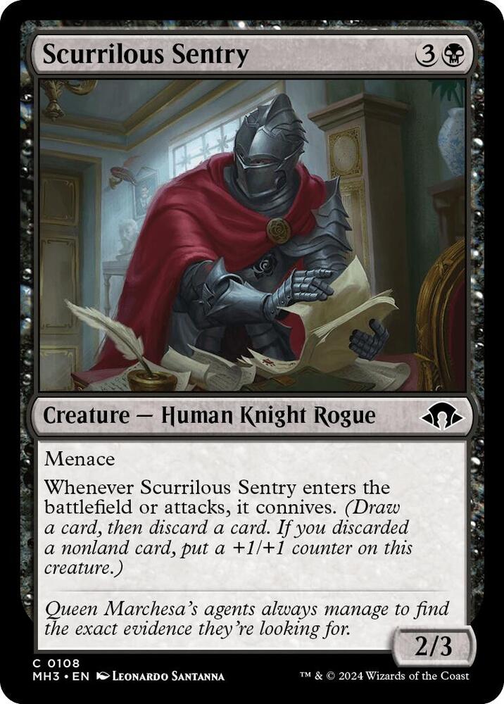 Scurrilous Sentry [Modern Horizons 3] 108