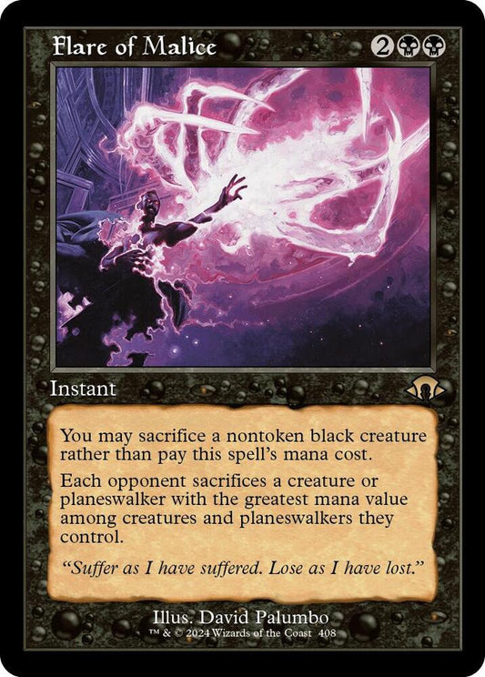 Flare of Malice (Retro Frame) [Modern Horizons 3] 408