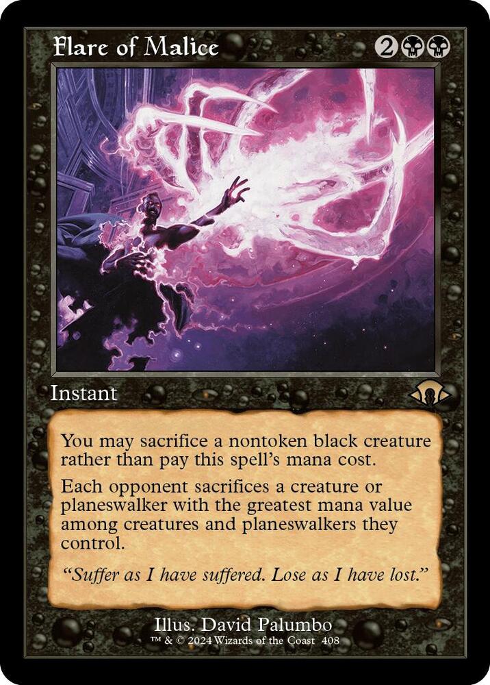Flare of Malice (Retro Frame) [Modern Horizons 3] 408