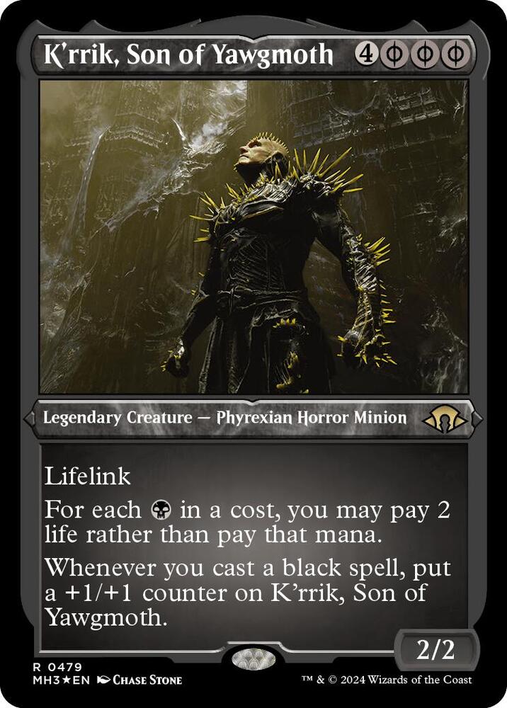 K'rrik, Son of Yawgmoth (Foil Etched) [Modern Horizons 3] 479