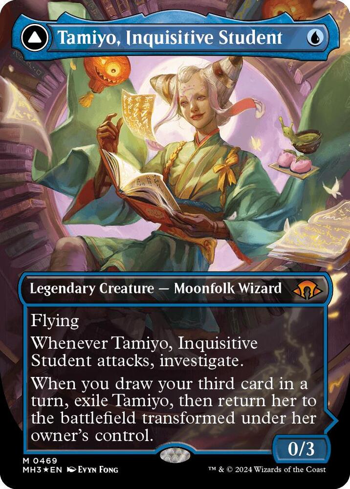 Tamiyo, Inquisitive Student (Borderless) (Textured Foil) [Modern Horizons 3] 469