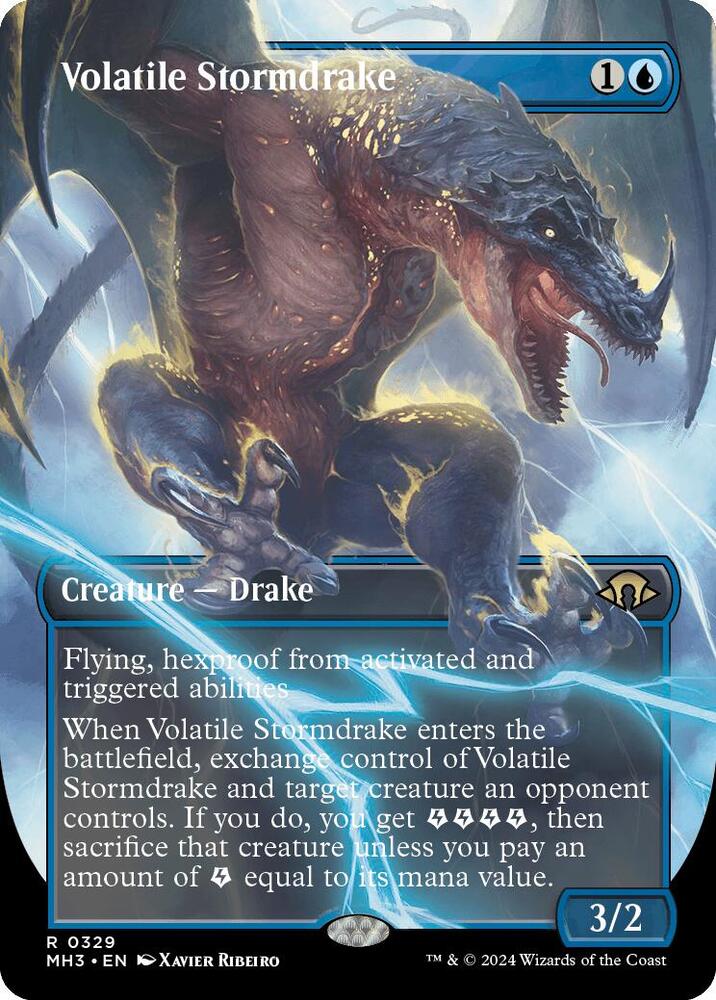 Volatile Stormdrake (Borderless) [Modern Horizons 3] 329