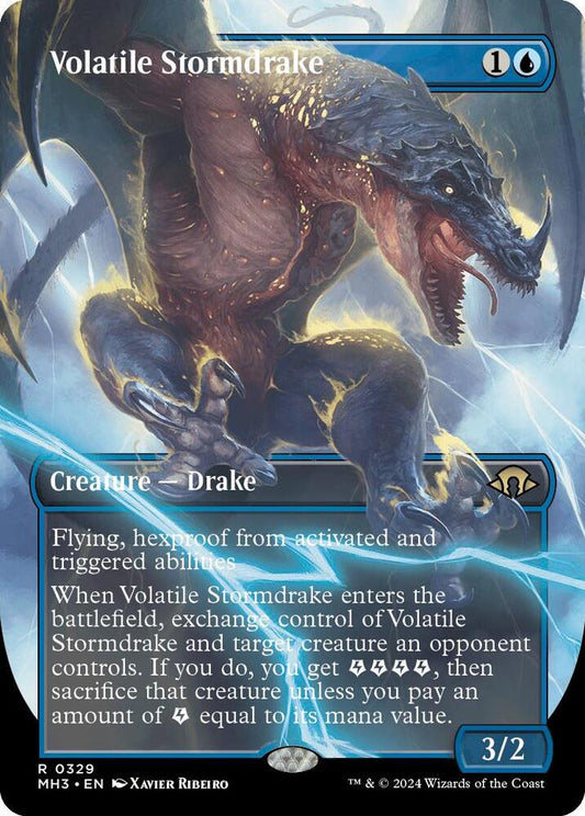 Volatile Stormdrake (Borderless) [Modern Horizons 3] 329