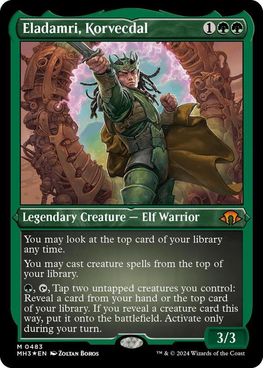 Eladamri, Korvecdal (Foil Etched) [Modern Horizons 3] 483