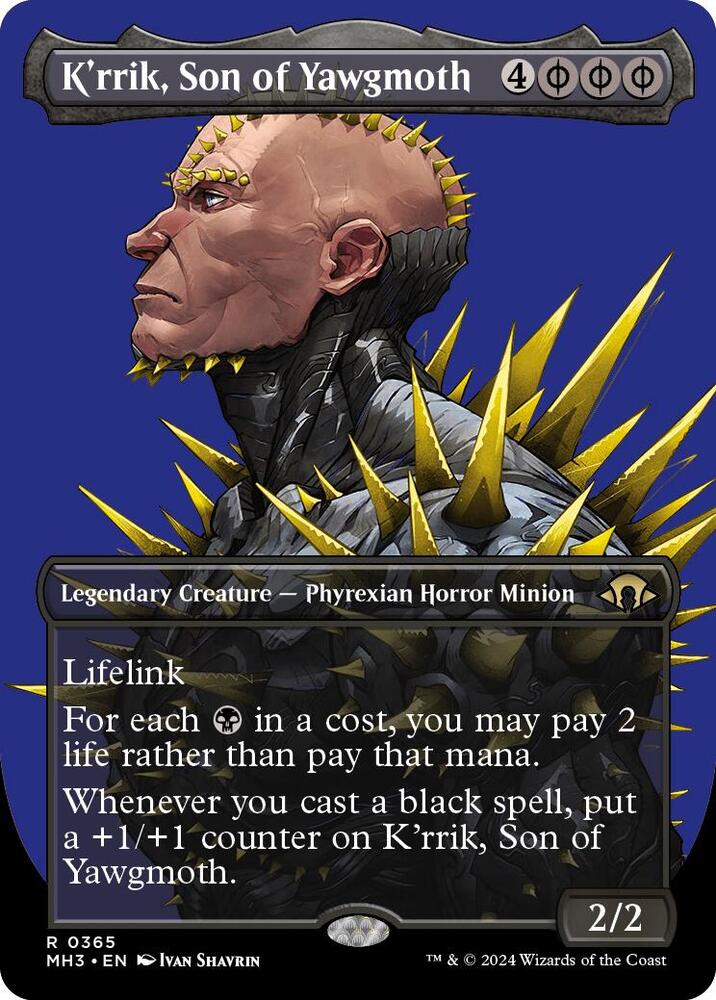 K'rrik, Son of Yawgmoth (Borderless) [Modern Horizons 3] 365