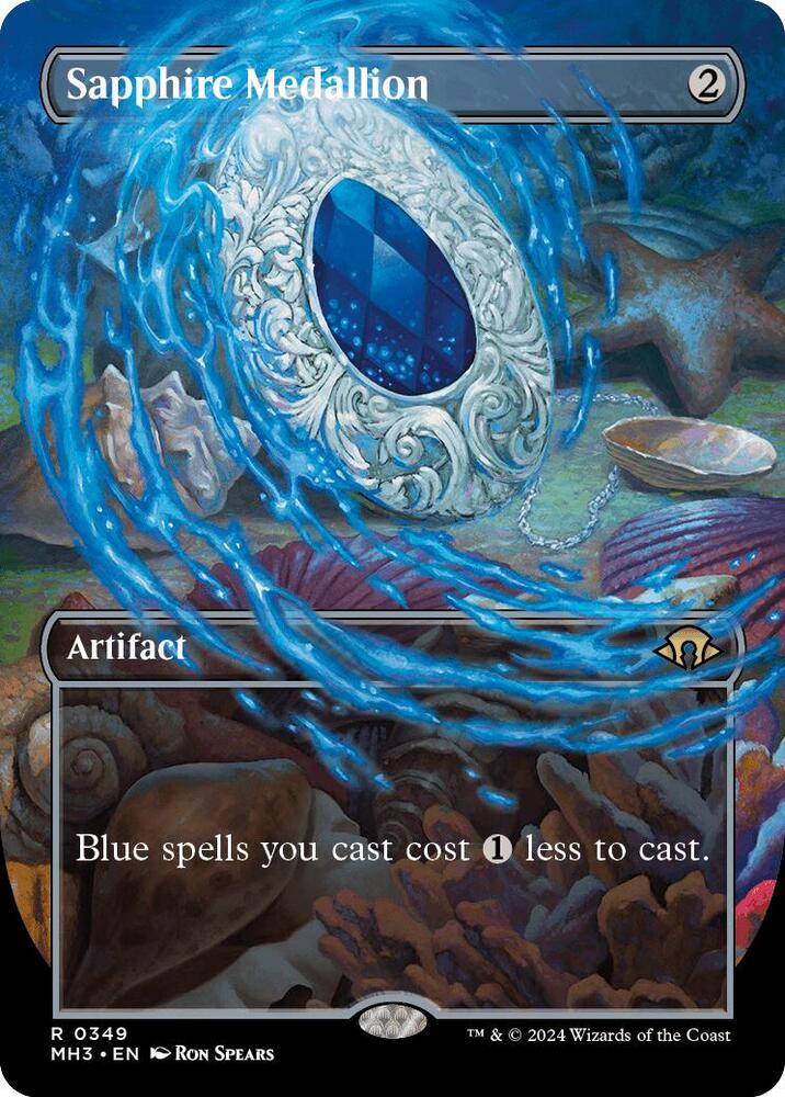 Sapphire Medallion (Borderless) [Modern Horizons 3] 349