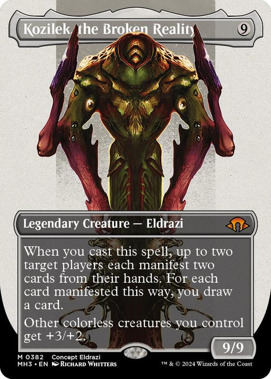 Kozilek, the Broken Reality (Borderless) [Modern Horizons 3] 382