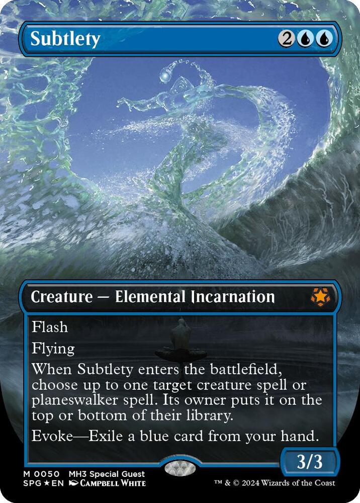 Subtlety (Borderless) (Textured Foil) [Special Guests] 50