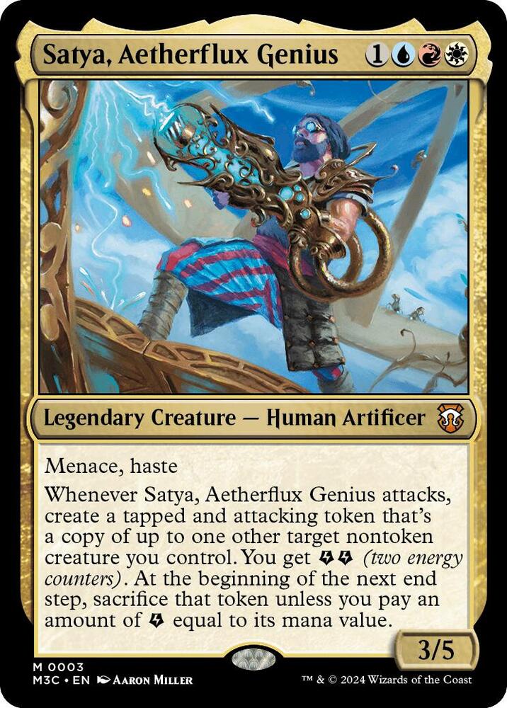 Satya, Aetherflux Genius [Commander: Modern Horizons 3] 3