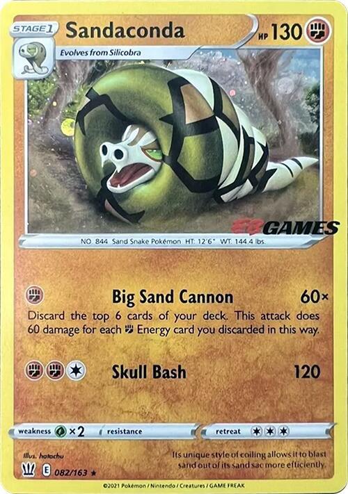 Sandaconda - 082/163 (EB Games Exclusive) [Miscellaneous Cards & Products] 082/163