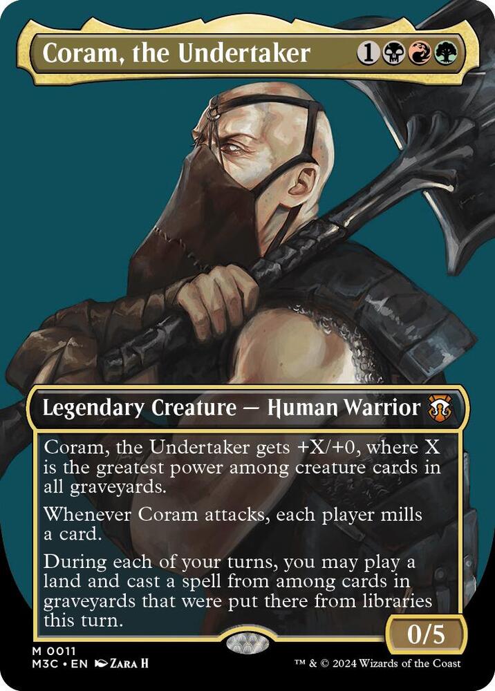 Coram, the Undertaker (Borderless) [Commander: Modern Horizons 3] 11