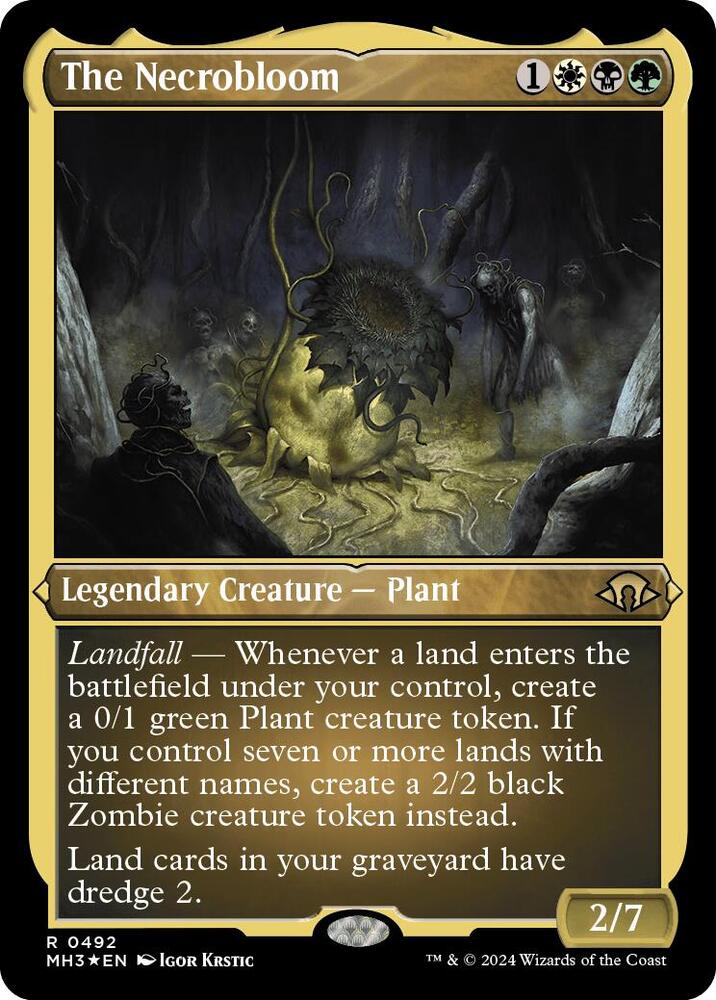 The Necrobloom (Foil Etched) [Modern Horizons 3] 492