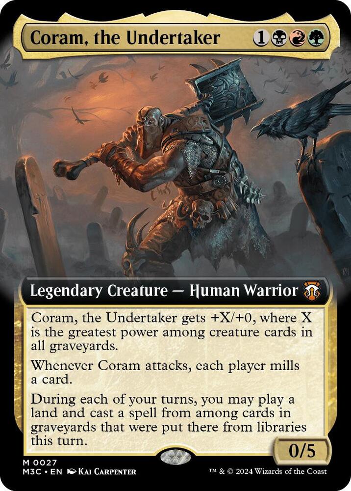 Coram, the Undertaker (Extended Art) [Commander: Modern Horizons 3] 27