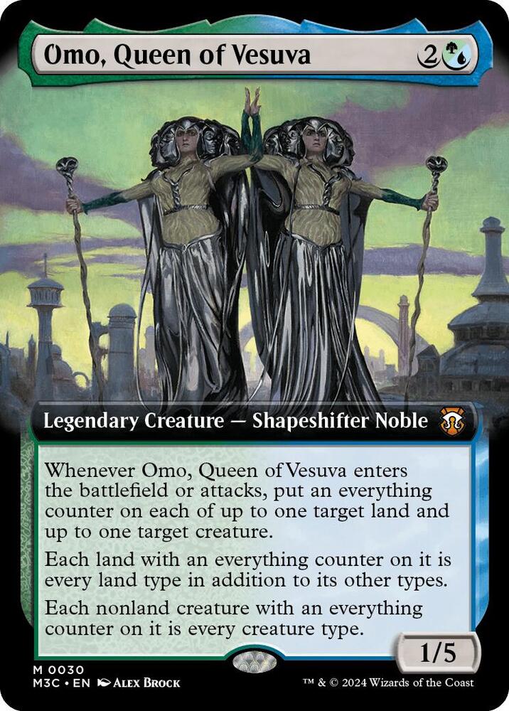 Omo, Queen of Vesuva (Extended Art) [Commander: Modern Horizons 3] 30