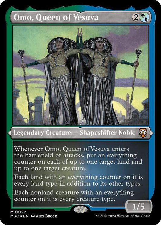 Omo, Queen of Vesuva (Foil Etched) [Commander: Modern Horizons 3] 22