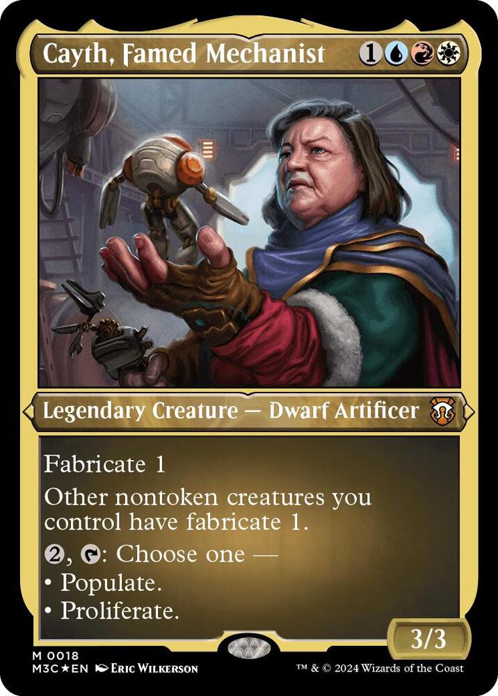 Cayth, Famed Mechanist (Foil Etched) [Commander: Modern Horizons 3] 18