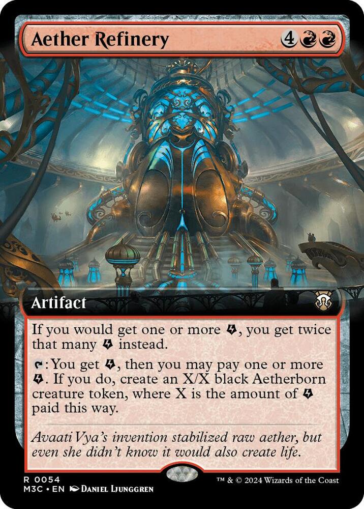 Aether Refinery (Extended Art) (Ripple Foil) [Commander: Modern Horizons 3] 54