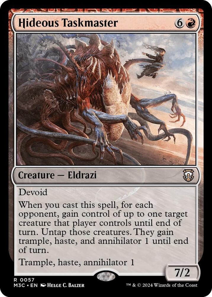 Hideous Taskmaster (Ripple Foil) [Commander: Modern Horizons 3] 57