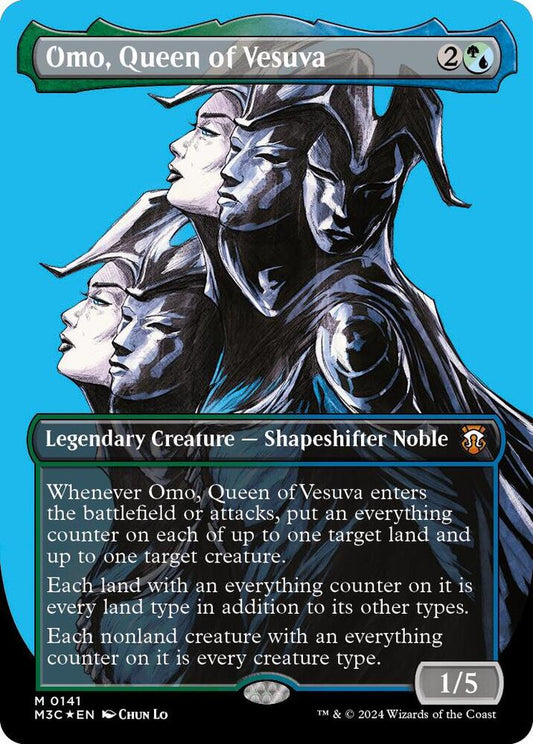 Omo, Queen of Vesuva (Borderless) (Ripple Foil) [Commander: Modern Horizons 3] 141
