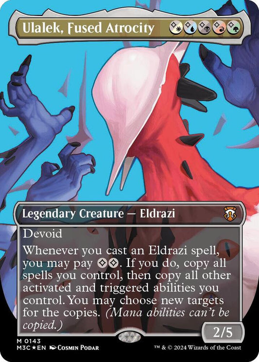 Ulalek, Fused Atrocity (Borderless) (Ripple Foil) [Commander: Modern Horizons 3] 143