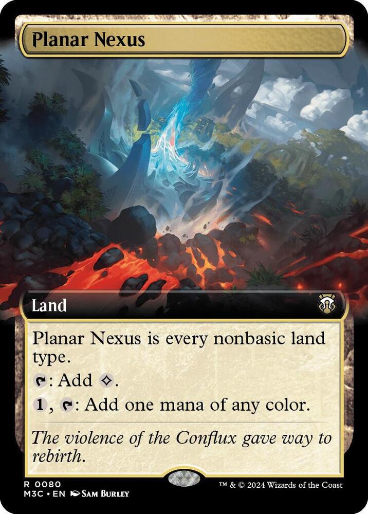 Planar Nexus (Extended Art) (Ripple Foil) [Commander: Modern Horizons 3] 80