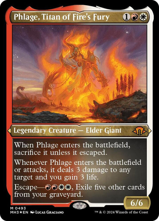 Phlage, Titan of Fire's Fury (Foil Etched) [Modern Horizons 3] 493