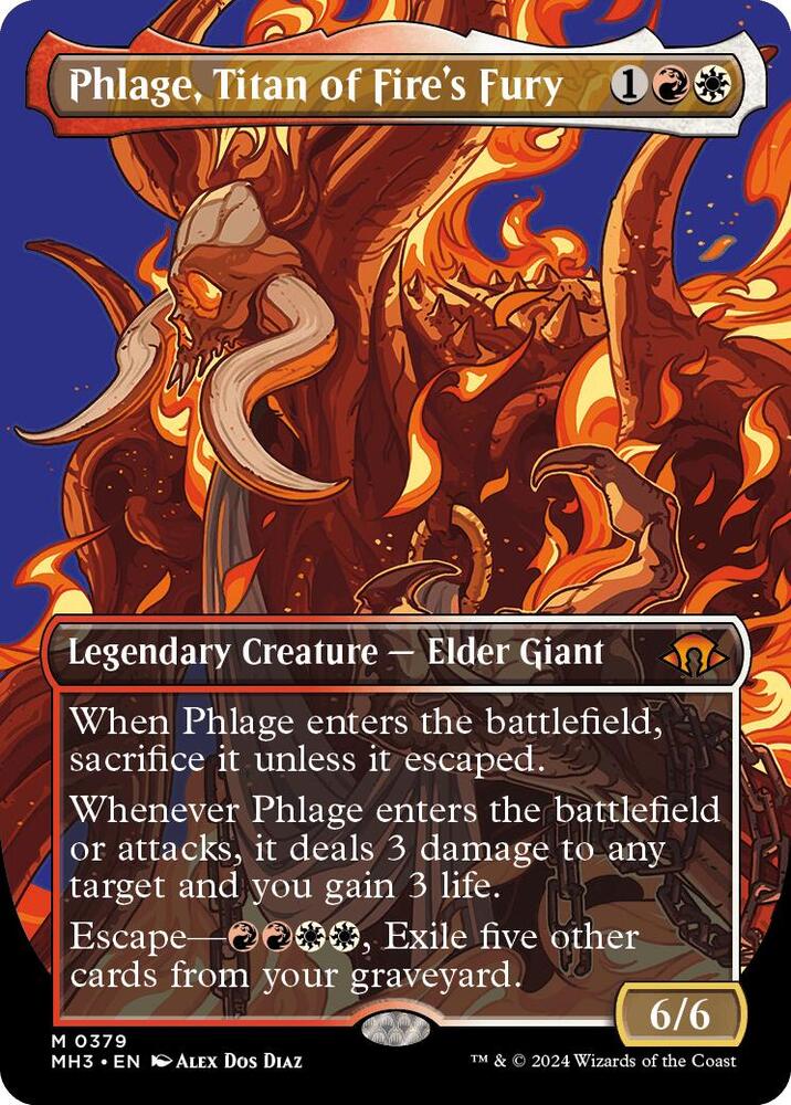 Phlage, Titan of Fire's Fury (Borderless) [Modern Horizons 3] 379