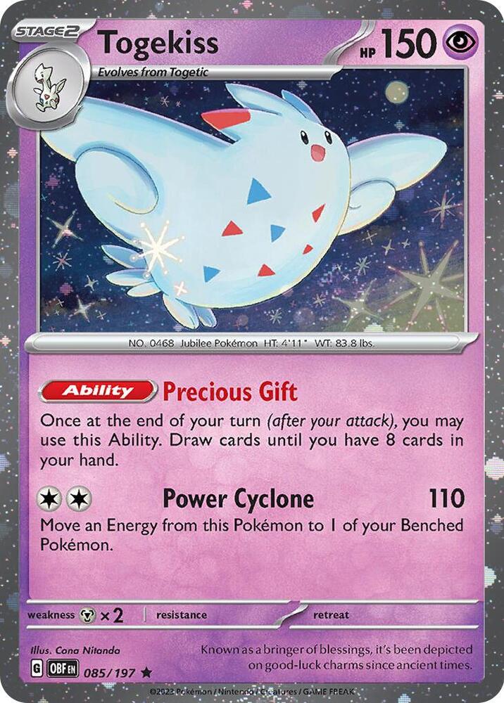 Togekiss - 085/197 (Cosmos Holo) [Blister Exclusives] 085/197