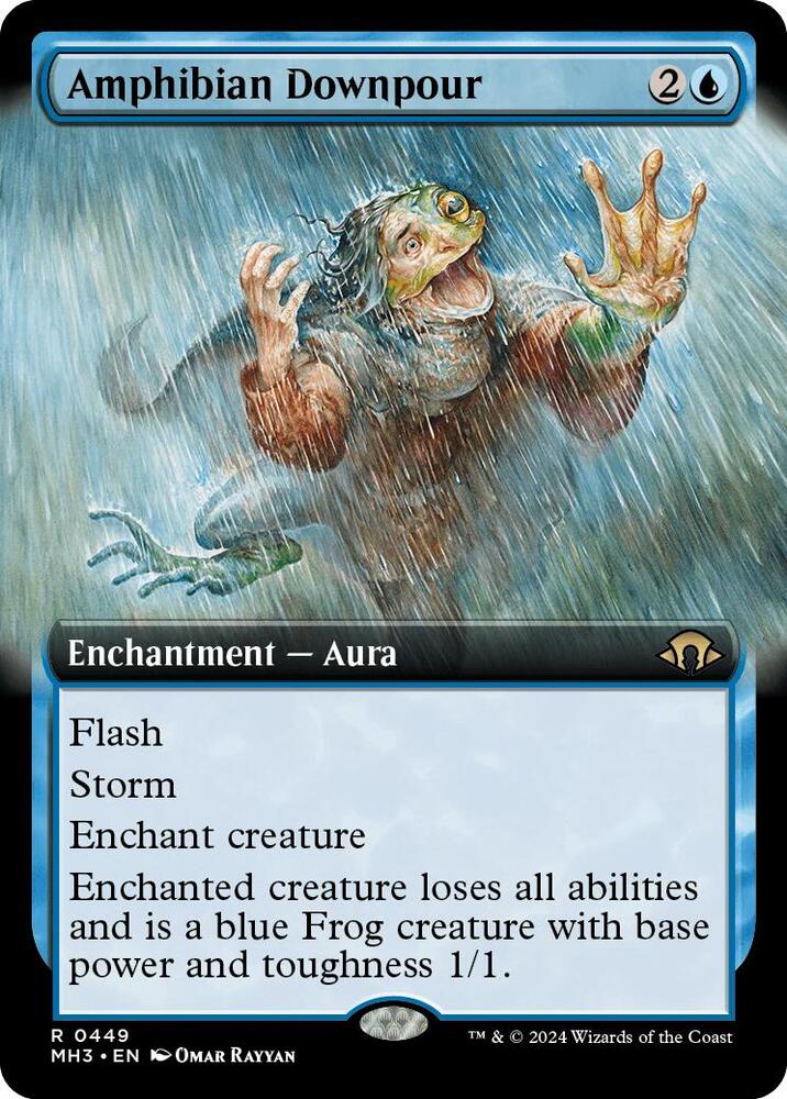 Amphibian Downpour (Extended Art) [Modern Horizons 3] 449