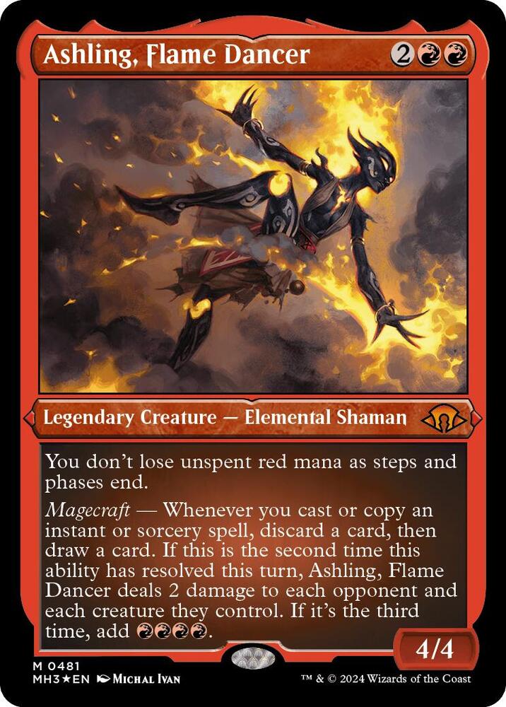 Ashling, Flame Dancer (Foil Etched) [Modern Horizons 3] 481