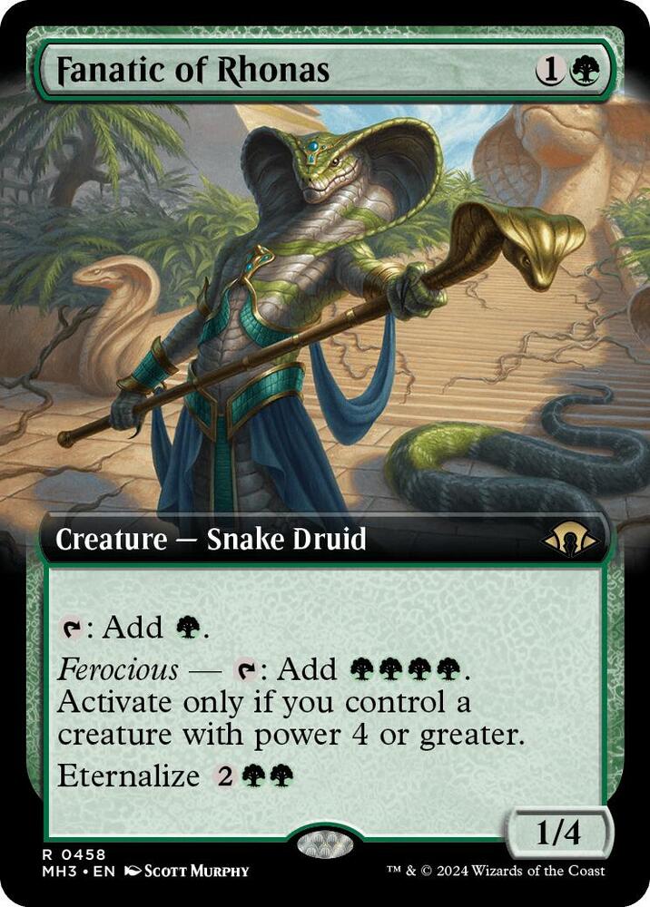 Fanatic of Rhonas (Extended Art) [Modern Horizons 3] 458