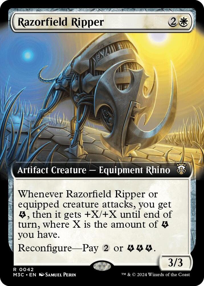 Razorfield Ripper (Extended Art) [Commander: Modern Horizons 3] 42
