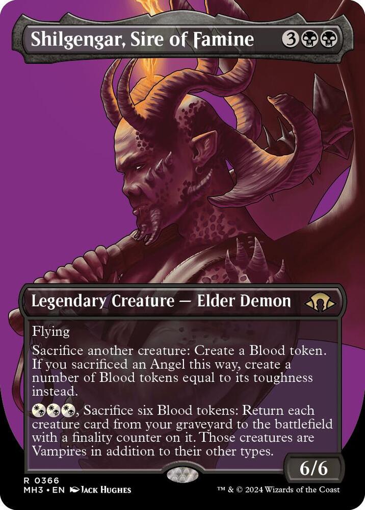 Shilgengar, Sire of Famine (Borderless) [Modern Horizons 3] 366