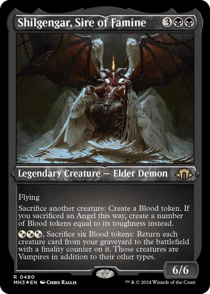 Shilgengar, Sire of Famine (Foil Etched) [Modern Horizons 3] 480