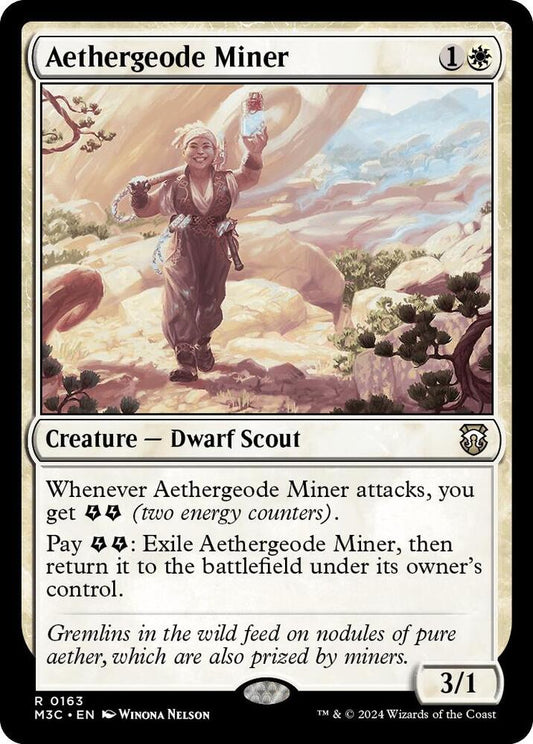 Aethergeode Miner (Ripple Foil) [Commander: Modern Horizons 3] 163