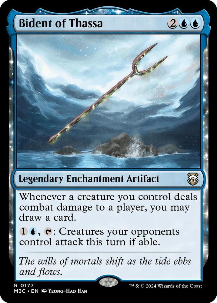 Bident of Thassa (Ripple Foil) [Commander: Modern Horizons 3] 177