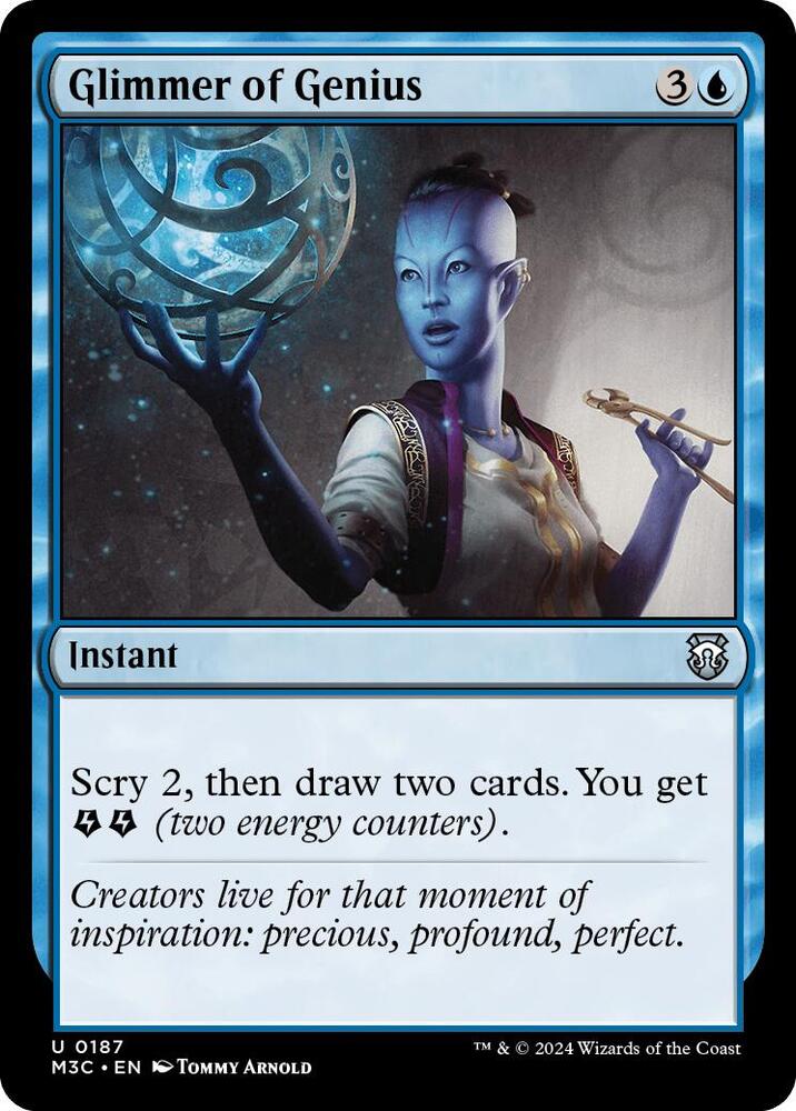 Glimmer of Genius (Ripple Foil) [Commander: Modern Horizons 3] 187