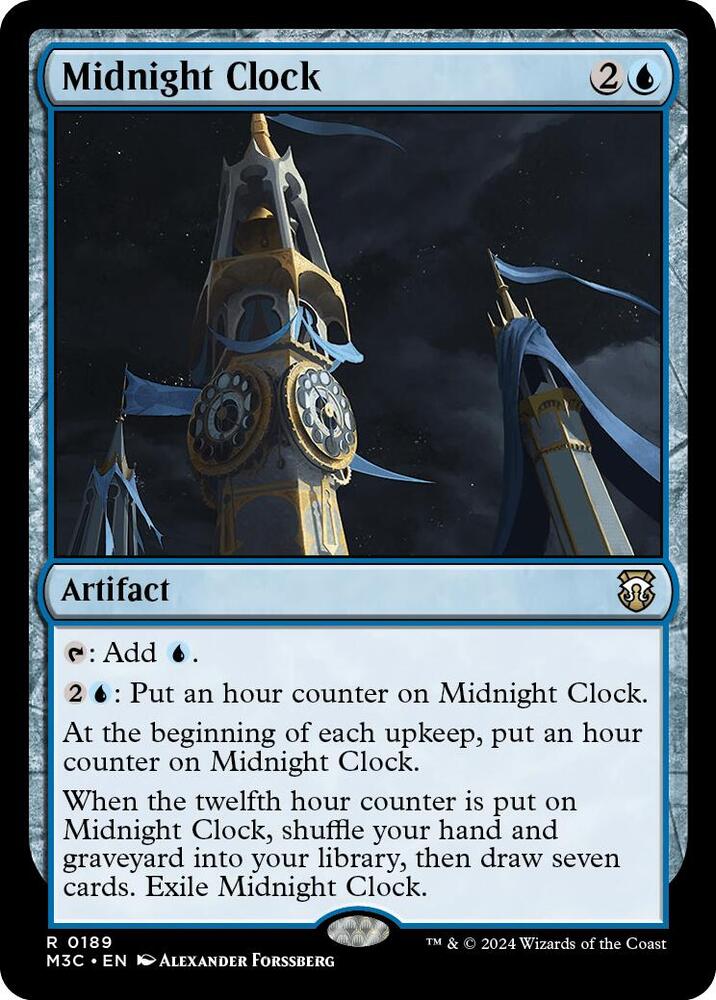 Midnight Clock (Ripple Foil) [Commander: Modern Horizons 3] 189